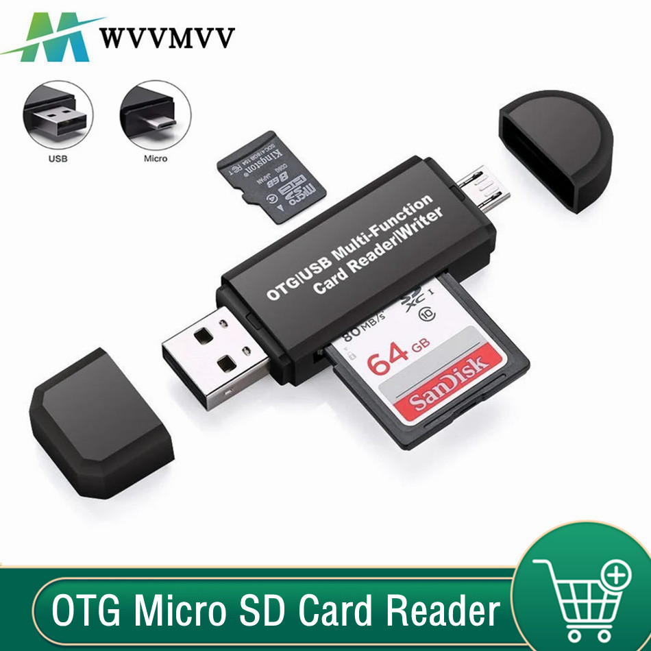 WvvMvv OTG Micro SD Card Reader USB 3.0 Card Reader 2.0 For USB Micro SD Adapter Flash Drive Smart M