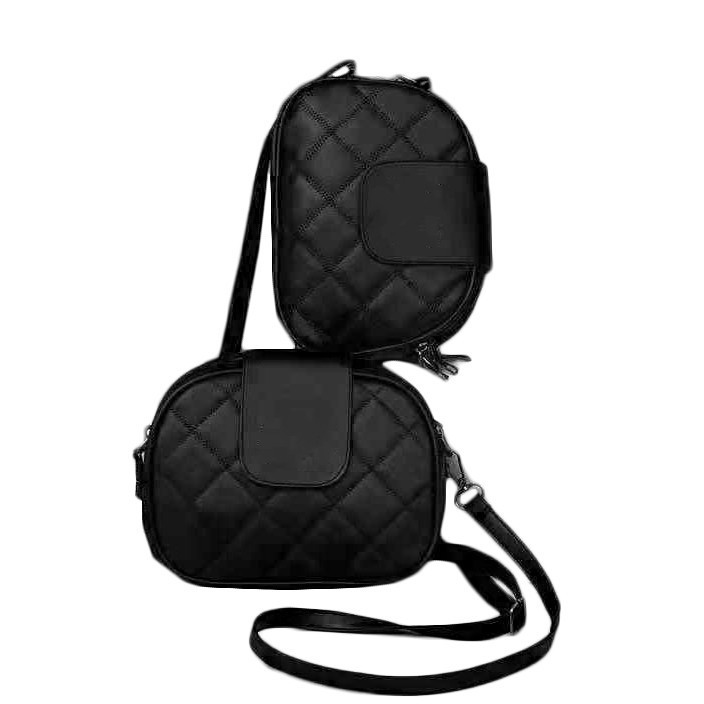 BJ Tas selempang wanita import kulit hitam  tas selempang mini wanita remaja (BAYAR DITEMPAT} handba