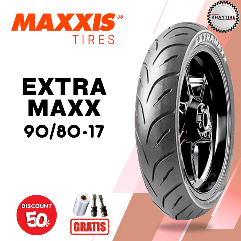 Ban Motor SPORT - SUPRA GTR - SUPERMOTO MAXXIS EXTRAMAXX 90/80 Ring 17 Tubeless