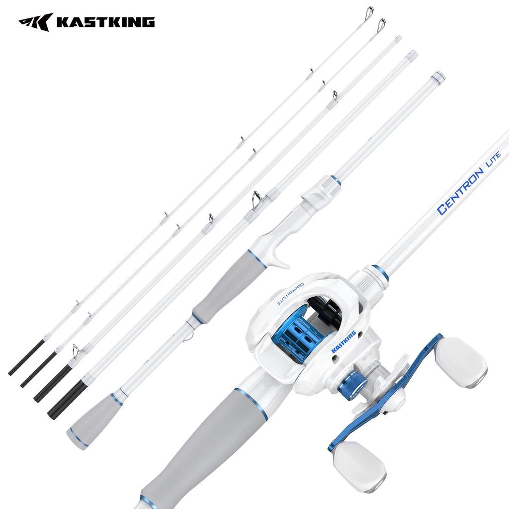 KastKing Centron Lite Casting Combo Travel Fishing Rod  Reel Packable Baitcaster Combos Lightweight 