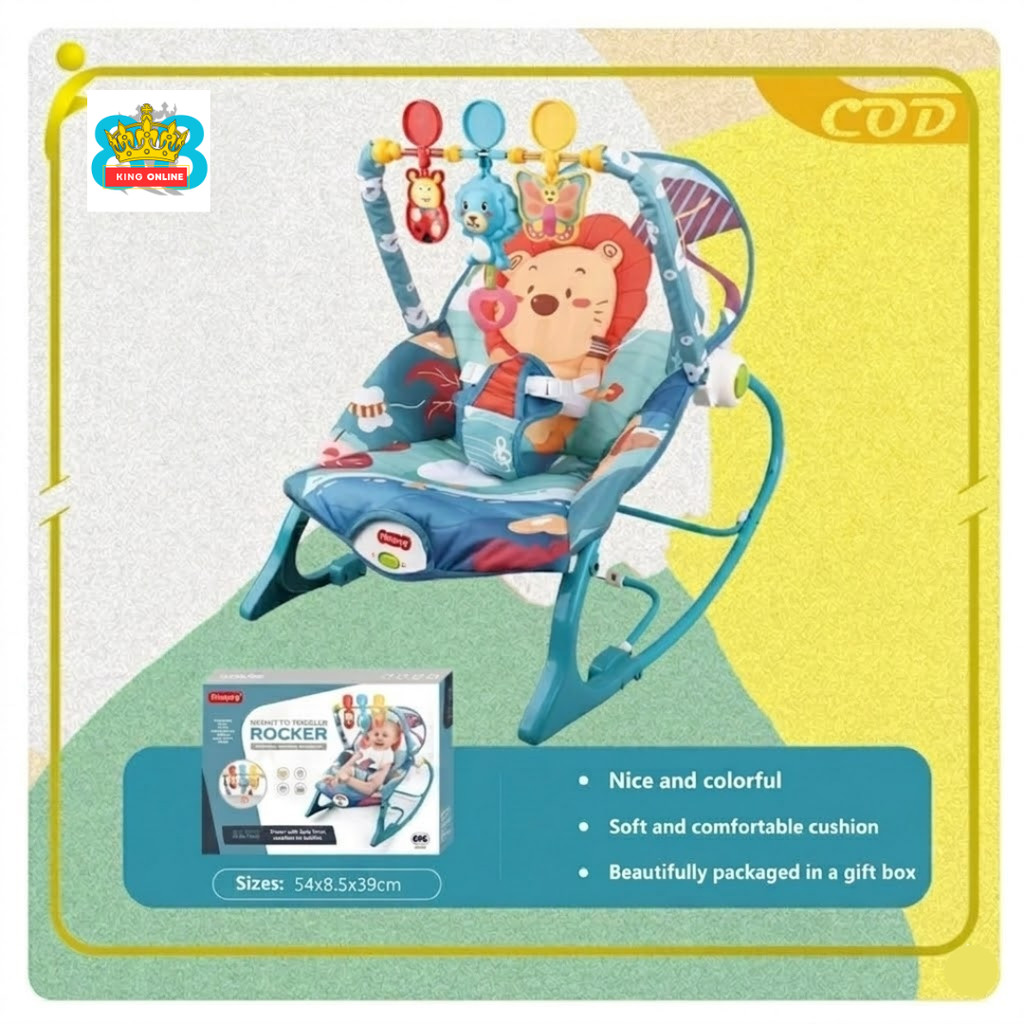 Kursi Goyang Bayi Ayunan Bayi Infant To Toddler Rocker Bouncer Bayi Sampai 25 kg Bouncer Baby 10in1