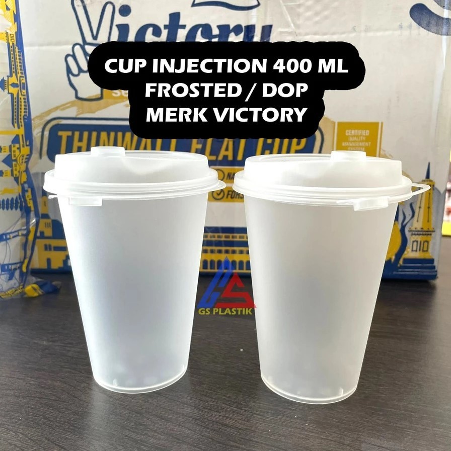 KYK HNP FROSTED CUP INJECTION THINWALL FROSTED PUTIH DOFF CUP INJECTION DOFF ANEKA UKURAN GABUNGAN T