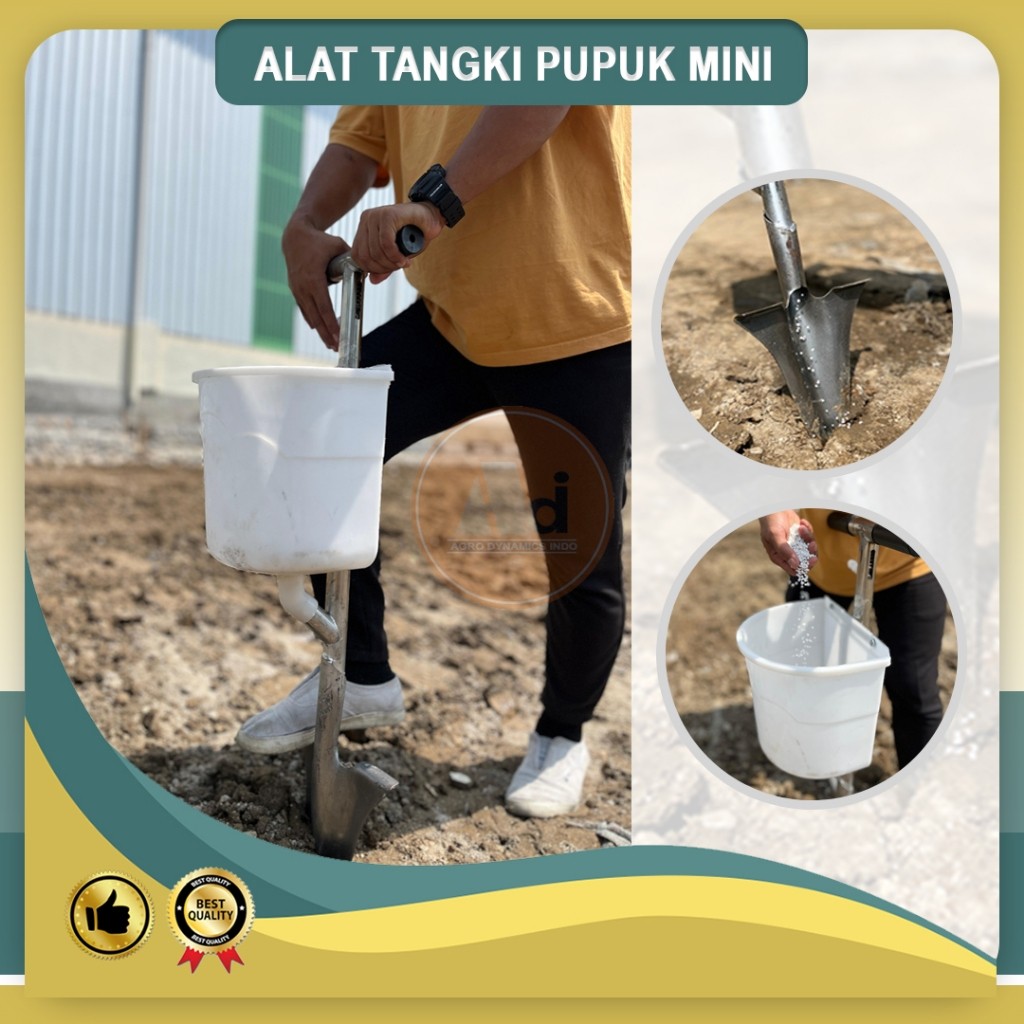 Alat Penabur Pupuk Padat Butiran | Alat Pupuk Mini Alat Pemupukan Manual Pertanian & Perkebunan buah