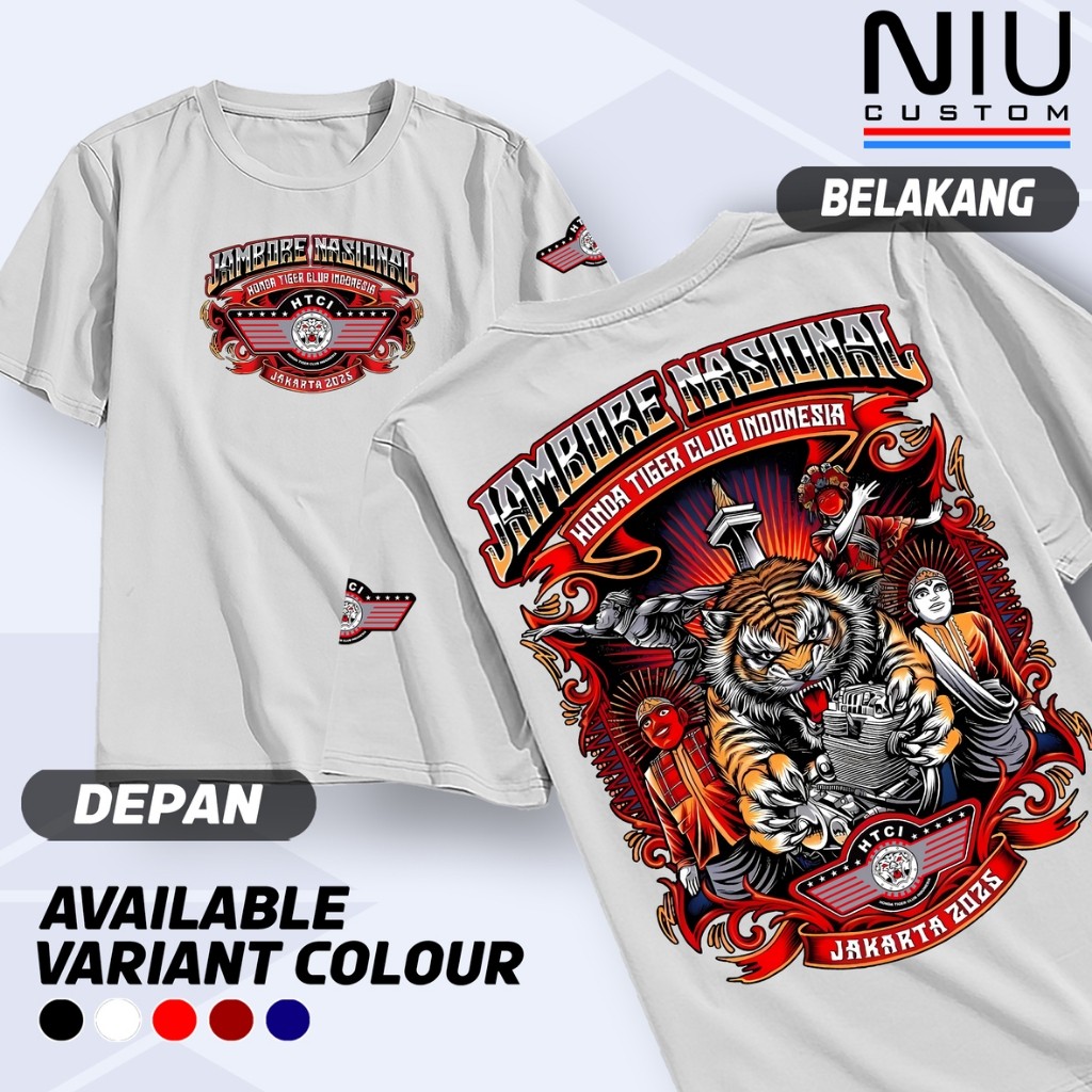 KAOS JAMNAS HONDA TIGER CLUB INDONESIA || JAMNAS HTCI Jakarta 2025