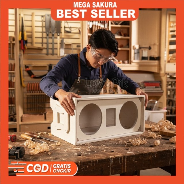 [[MEGA DISKON]] Box Speaker Gantung Double 6 Inch High Performance AX-65