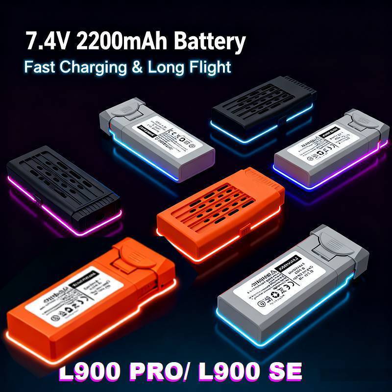 Para lyzrc l900pro drone l900 pro se quadcopter li-ion bateria 7.4v 2200mah lipo bateria para l900 p