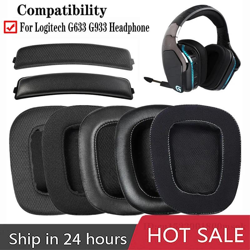 Ear Pads Headband for Logite G933 G633 G635 G935 G633S G933S Gaming Headset Cushions Earpads Foam Pi