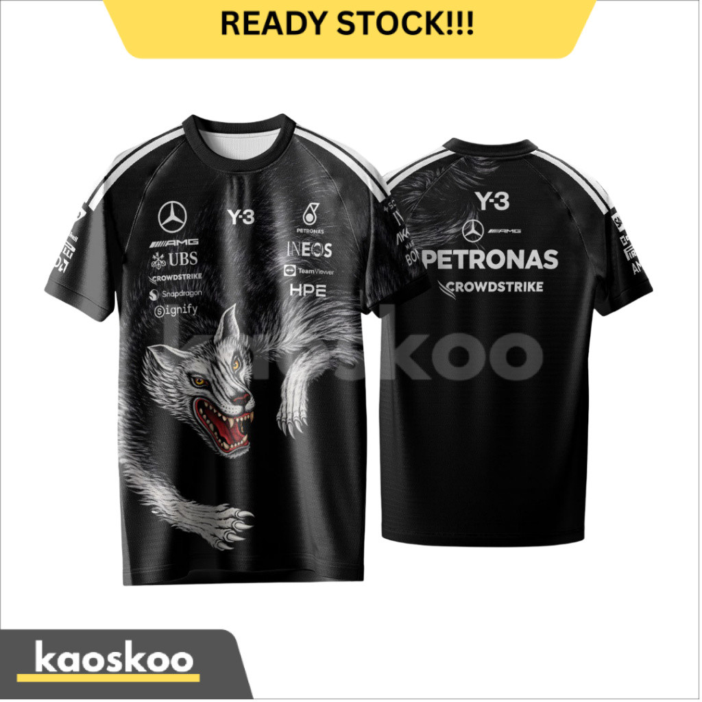 Kaos Jersey F1 Mercedes AMG Petronas Lights Out