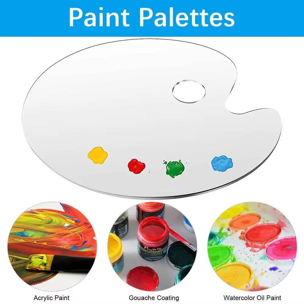 Palet Lukis Akrilik Transparan / Bening / Acrylic Painting / Painter's Palette