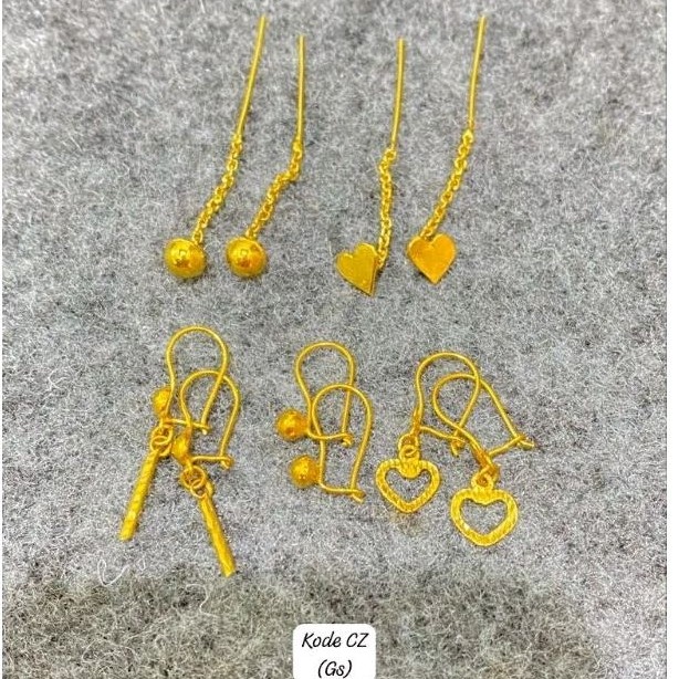 Anting Koin 91 Asli Awet Kayak Emas