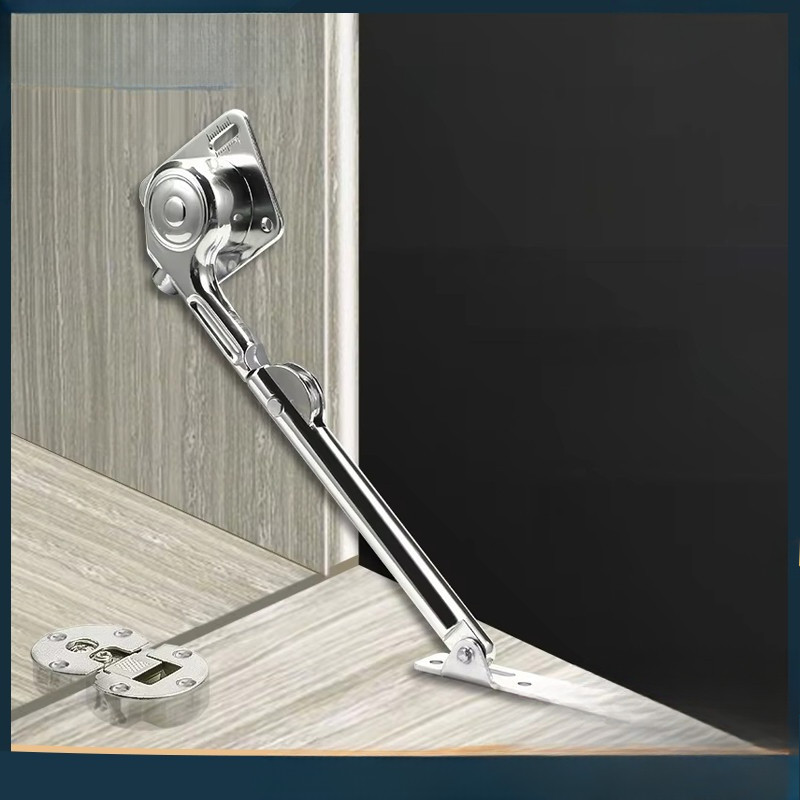Hidrolik Batang Penopang Pintu Lemari Gas Spring Cabinet Lift Support Engsel Shock Soft Close Silver