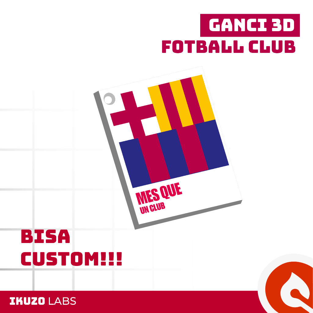 Aster Gantungan Kunci CLUB Bola Gantungan Kunci FC Mobile Glorious Ganci Keychain Champions Aksesori