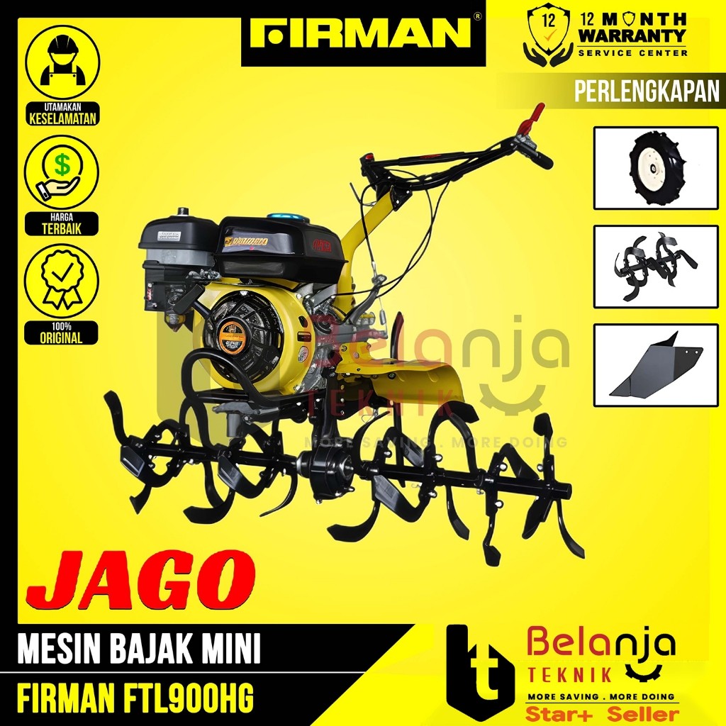 Mesin Traktor FIRMAN FTL900HG JAGO Tiller Tanah Basah Kering GEARBOX FTL900 Jago FTL 900HG