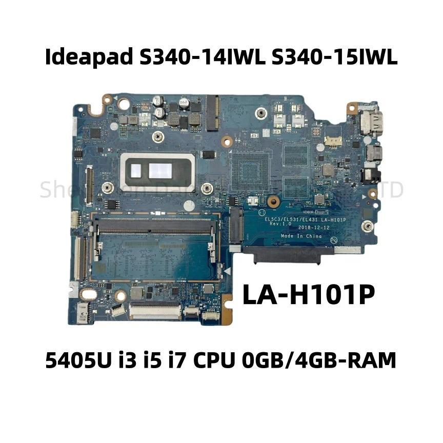 LA-H101P For Lenovo Ideapad S340-14IWL S340-15IWL Laptop Motherboard With 5405U i3 i5 i7 CPU 0GB/4GB