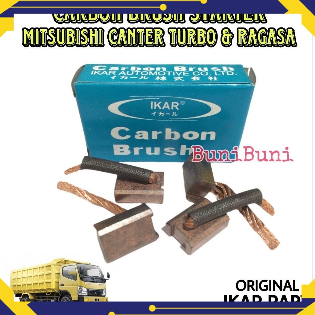 READY CARBON BRUSH STARTER CANTER - Kul Cool Arang Dinamo Starter / Stater Mobil Truk CANTER TURBO P
