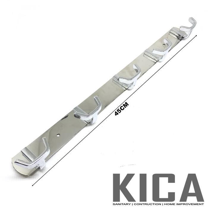 GANTUNGAN BAJU DINDING / GANTUNGAN BAJU BELAKANG PINTU STAINLESS