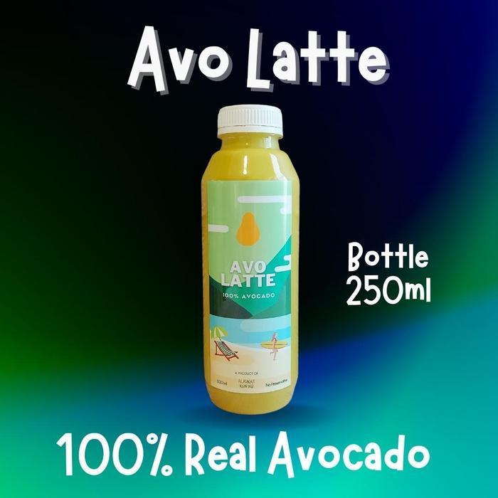AVO LATTE - JUS ALPUKAT KUNING MENTEGA - 250 ML, LESS SUGAR
