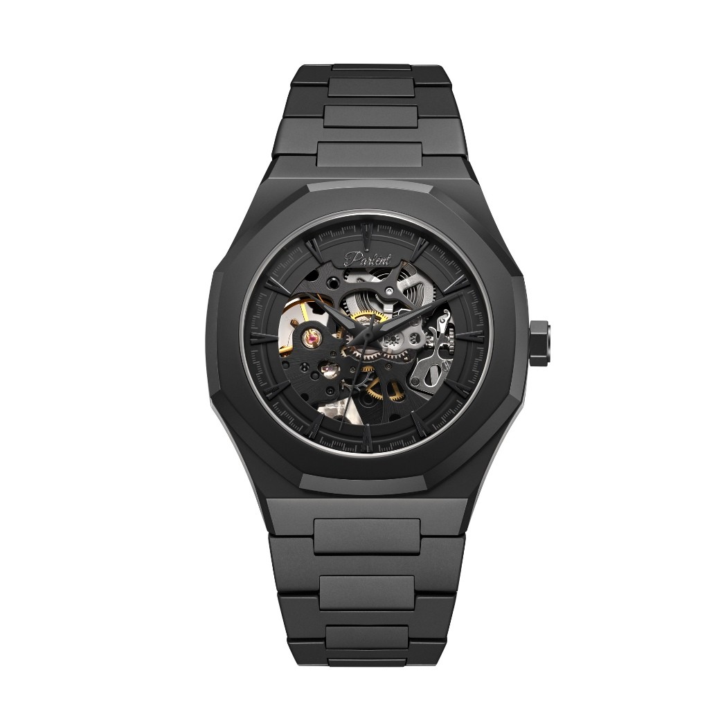 Parlent Palladium Phantom Steel - Jam Tangan Pria 40mm, Automatic Movement, Waterproof 5ATM (50M), S