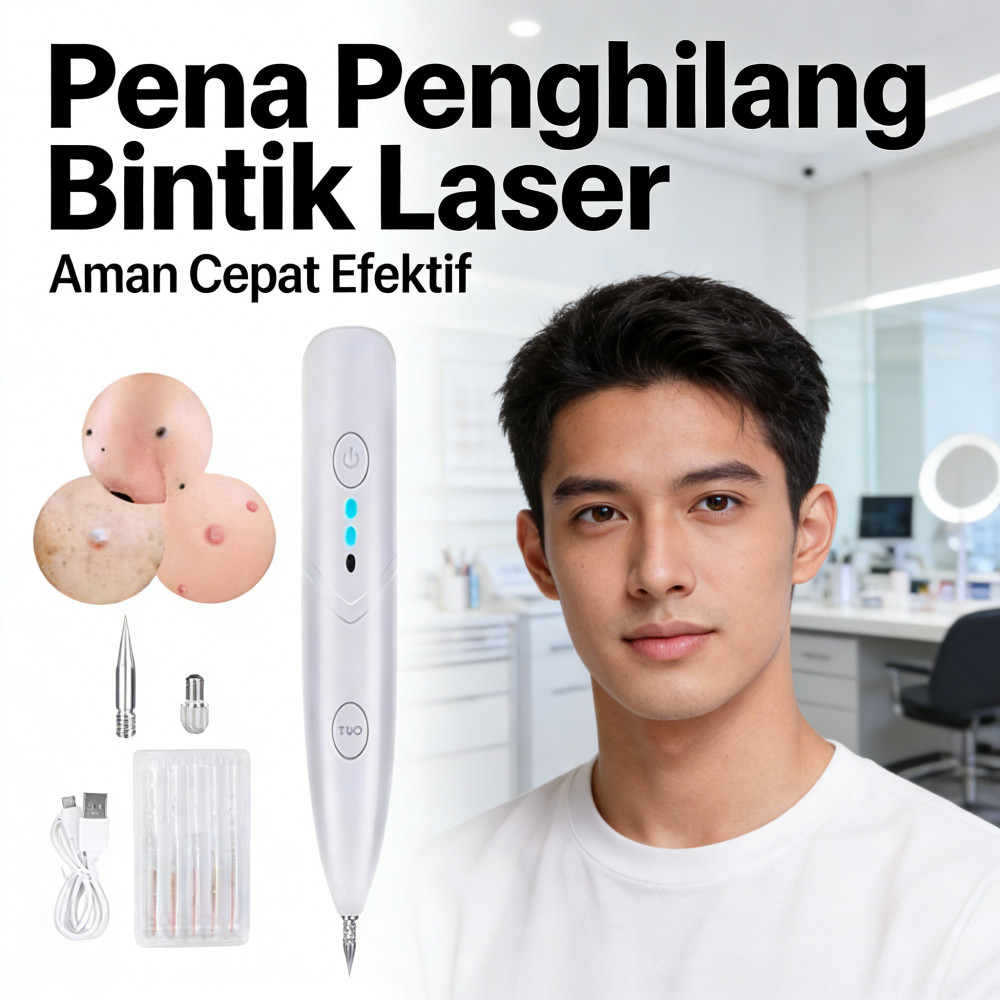 Alat Kutil Laser Penghilang Tahi Tato Flek Lalat Plasma Pen
