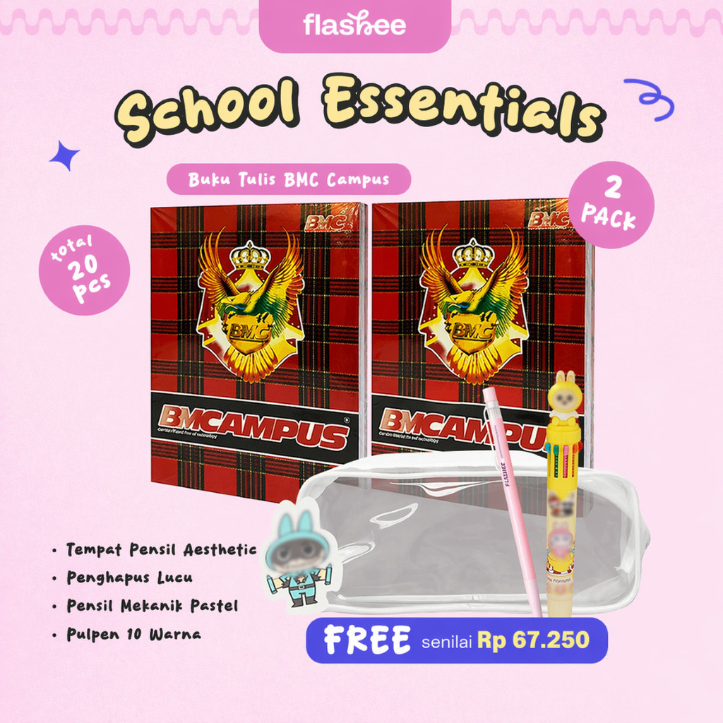 1 Pack Buku Tulis Campus 36 Lembar Buku Tulis BMC Campus