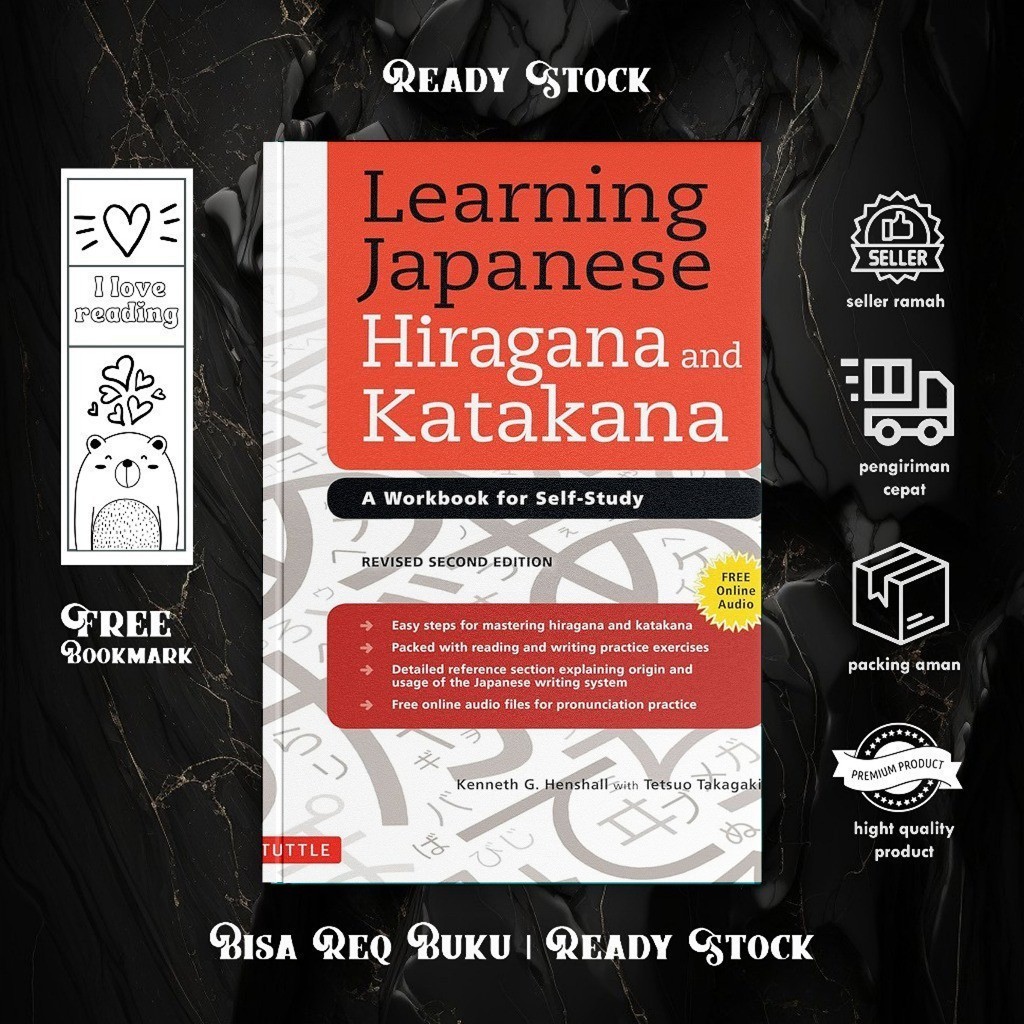 Learning Japanese Hiragana and Katakana: A Workbook for Self-Study (English/Indonesia)