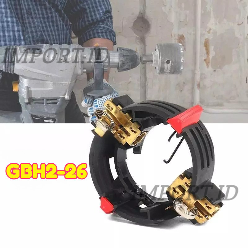 Brush Holder Mesin Bor GBH 2-26 BOSCH Rumah Carbon Brush Bor Listrik