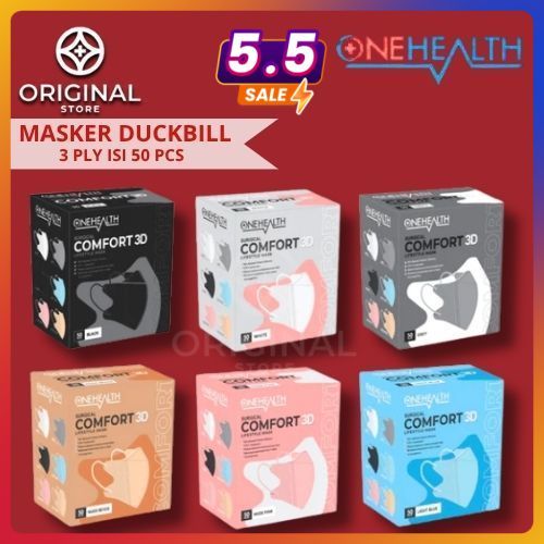 Masker Duckbill OneHealth Comfort 50pcs