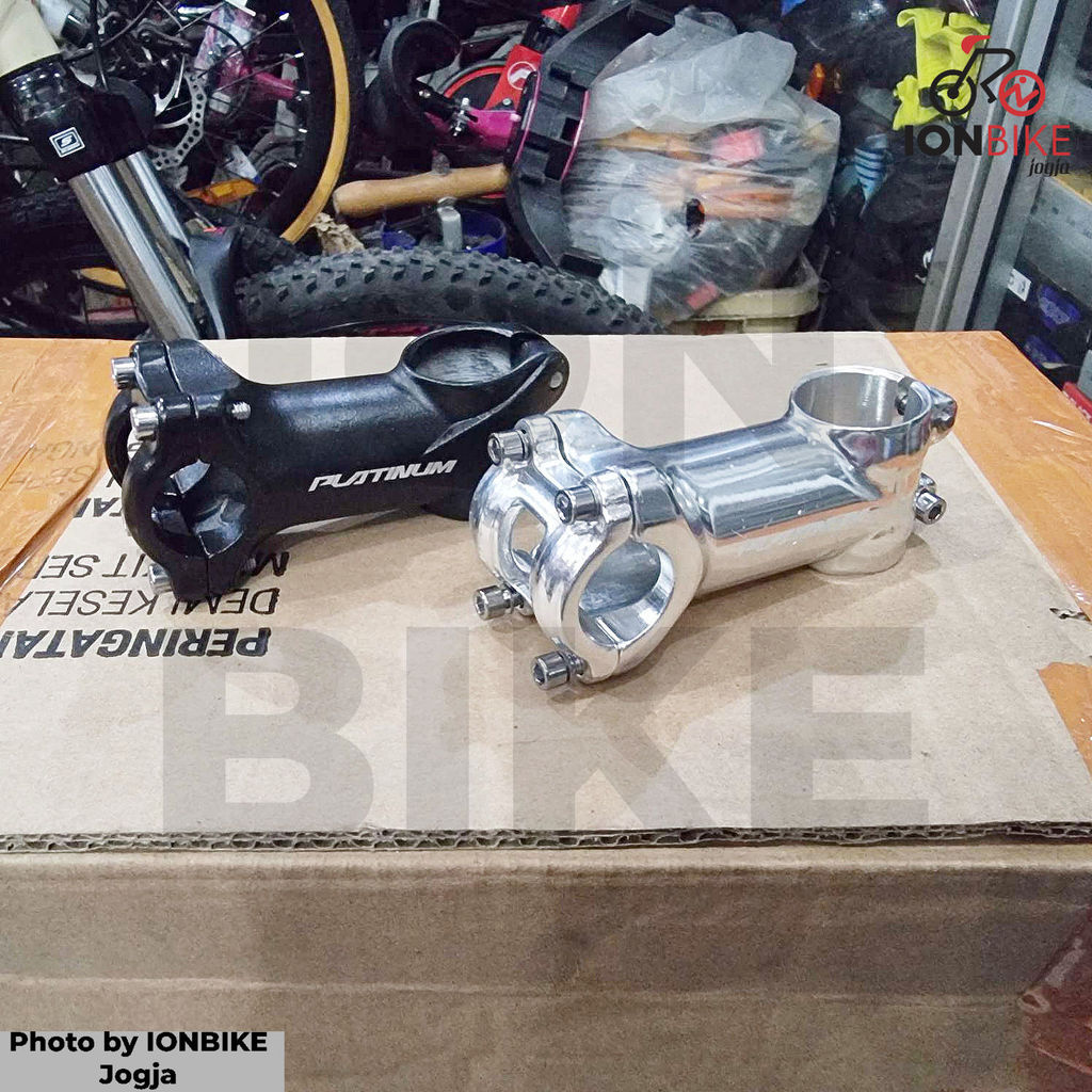 Stem Platinum Oversize 80mm Diameter Stang 25.4 Standar Alloy Ringan - 8cm 80 mm Clamp Handlebar Sta