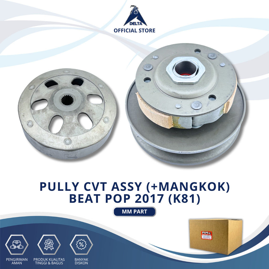 PULLY CVT ASSY PLUS MANGKOK BEAT POP 2017 K81 – Pulli Komplit Beat Sporty / Street Scoopy ESP 2016-2