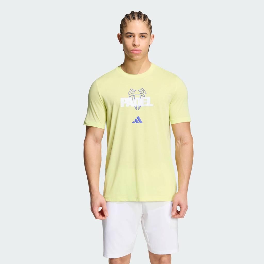 adidas Padel Tennis PADEL GRAPHIC T-SHIRT Men Yellow KR2323