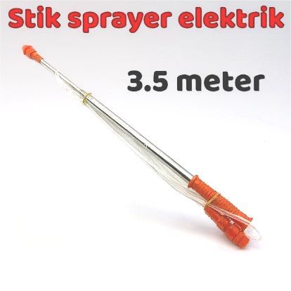 STIK SPRAYER ANTENA 3.5M 3.5 METER STICK SPUYER TELESKOPIK PANJANG 350CM 350 CM STAINLESS STEEL