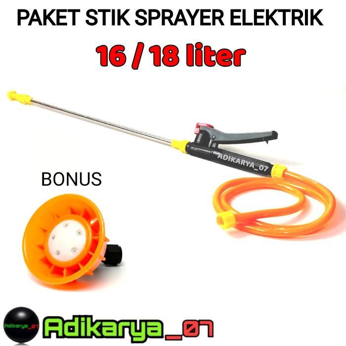 PAKET KOMPLIT Stik + Handle + Selang Sprayer Elektrik Stik Sprayer Stik Semprotan Hama Stik Semprota