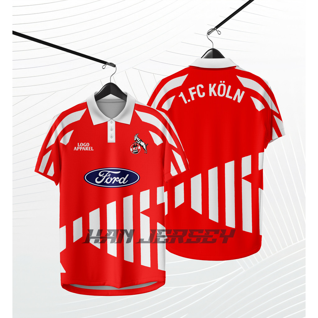 Jersey Full Printing FC Koln 1994 Gratis Nama dan Nomor Punggung