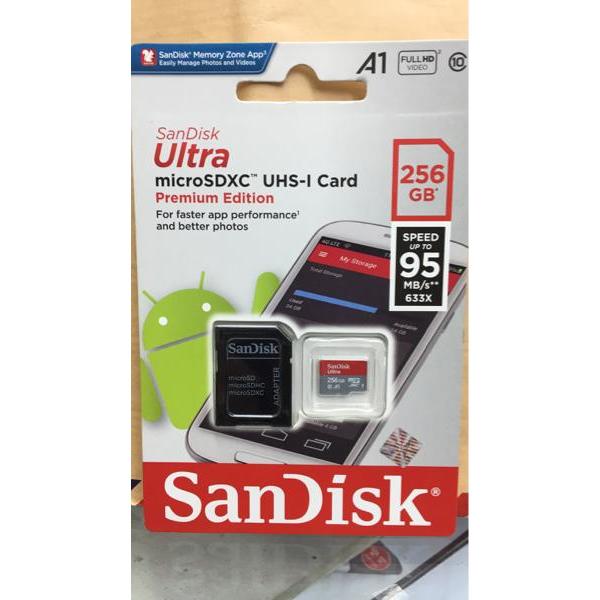 Sandisk MicroSd 256gb Ultra + Adapter