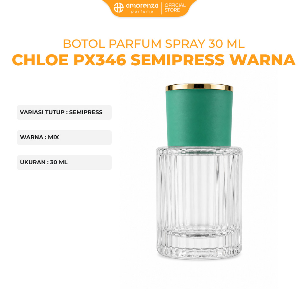 Botol Parfum Chloe Warna Mix 30ML Type Semi Press - Tempat Isi Ulang Parfum Satuan