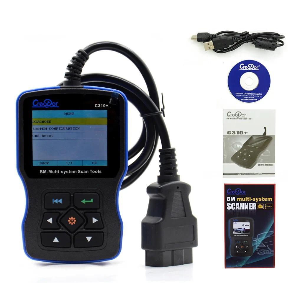 OBD2 Scanner Professional Creator C310 Mini e46 e90 e60 e39 f10 f30 Airbag ABS All System Oil Reset 