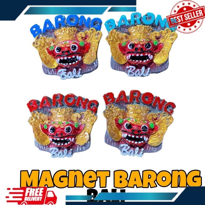 Magnet Barong Bali - Magnet Barong - Magnet Resin - Souvernir Bali - Magnet Tempelan Kulkas - Fridge