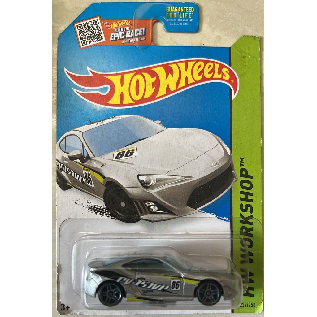 Hotwheels Reguler Silver 86 Scion FR-S Card Not Mint SNI Original Mattel