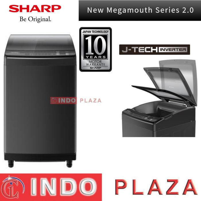 MESIN CUCI SHARP 1 TABUNG INVERTER ESM-9500 9.5 KG MEGAMOUTH SERIES 2