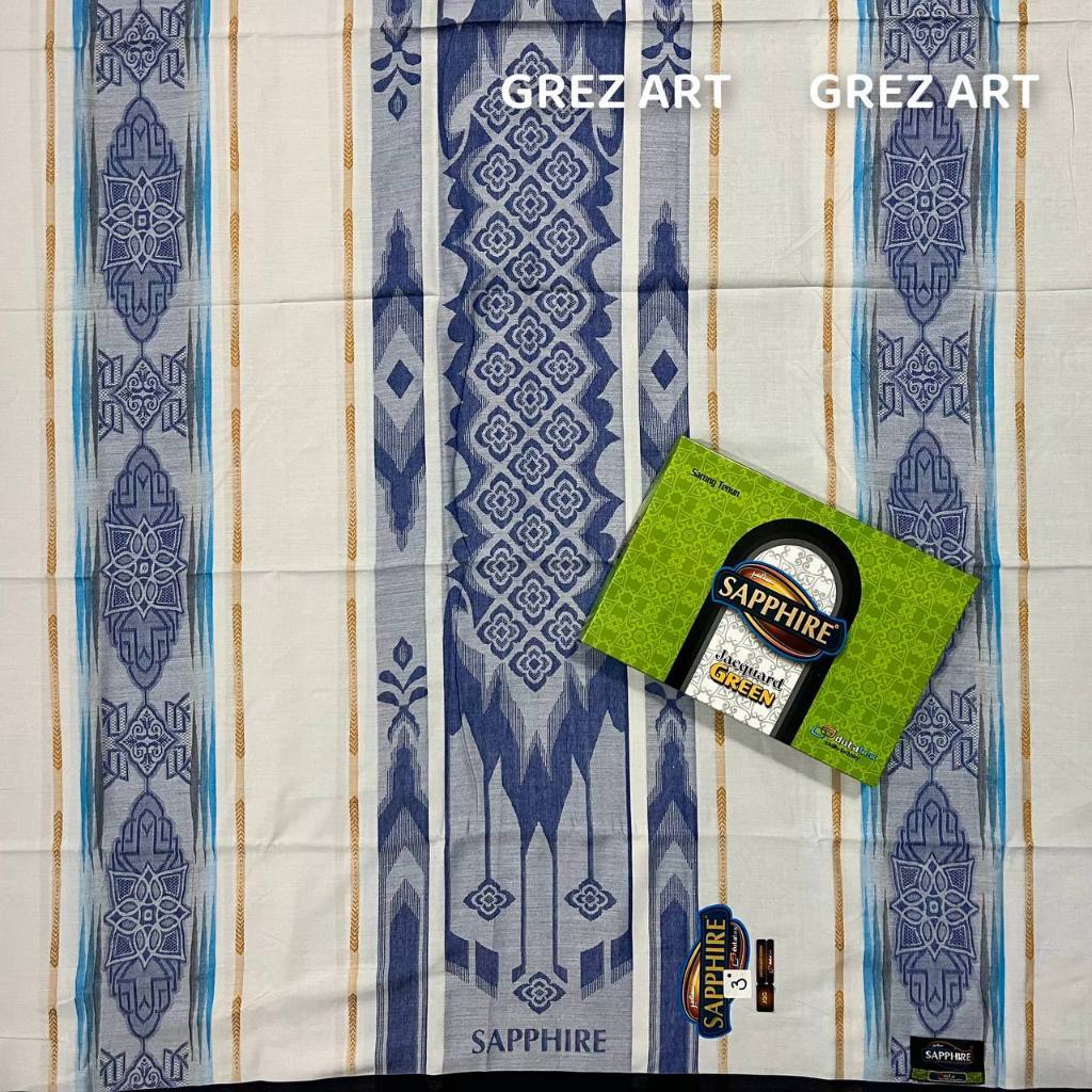 (NEW MOTIF) Sarung SAPPHIRE Jacquard GREEN dan SKD/SDF Motif Terbaru Zalata
