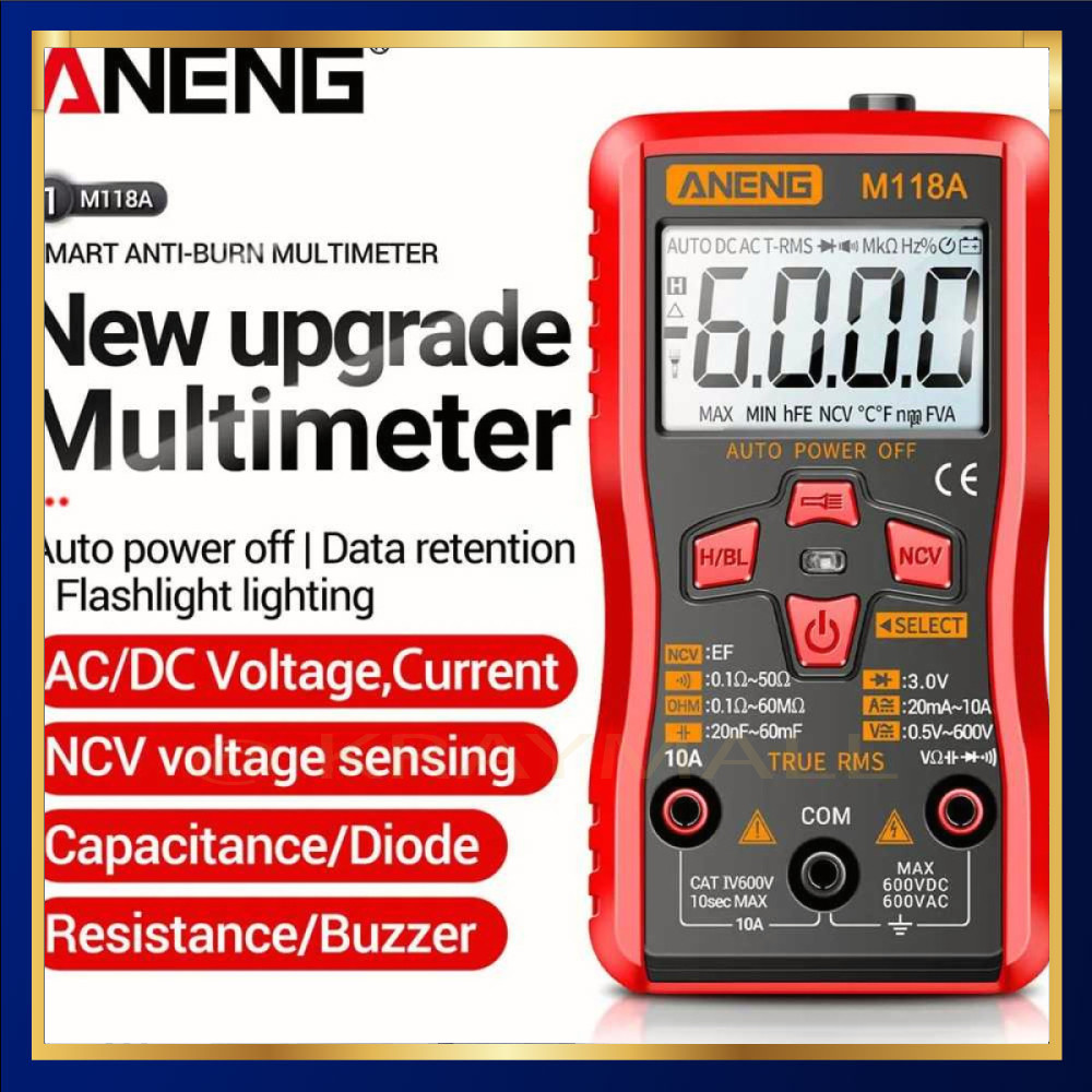 Digital Multimeter Voltage Tester - M118A