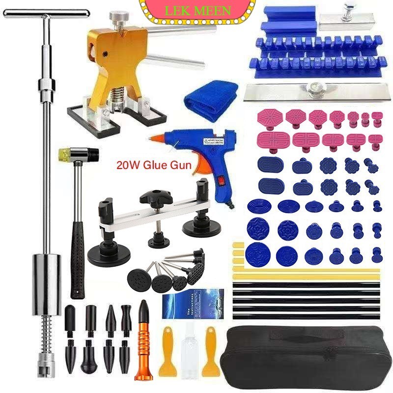 83pcs/Set Alat Penghilang Penyok Body Mobil Alat Penarik Mobil Penyok Bentuk T Penghilang Penyok Mob