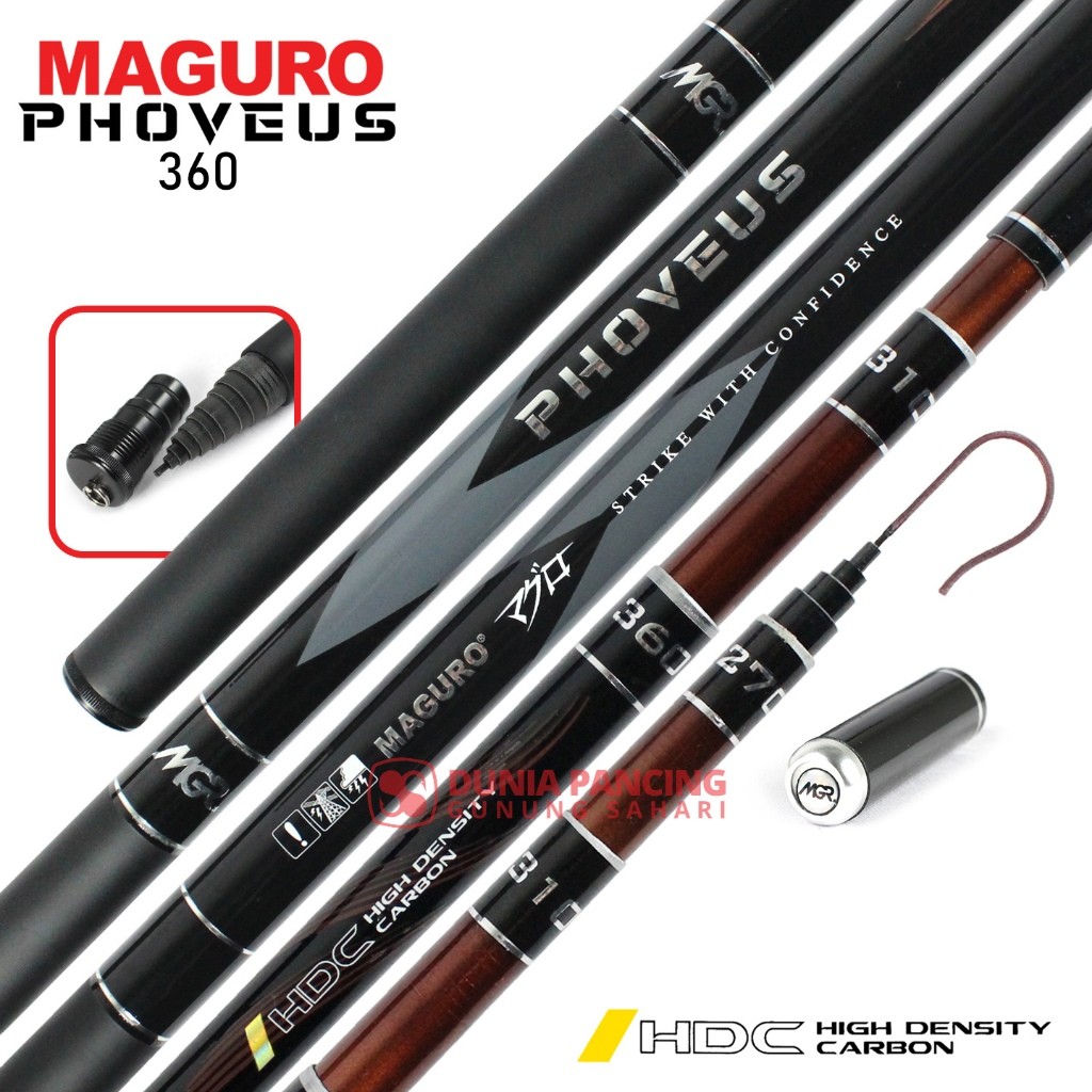 Joran Terbaru Tegek Zoom Maguro Phoveus 360 | 450 | 540 | 630