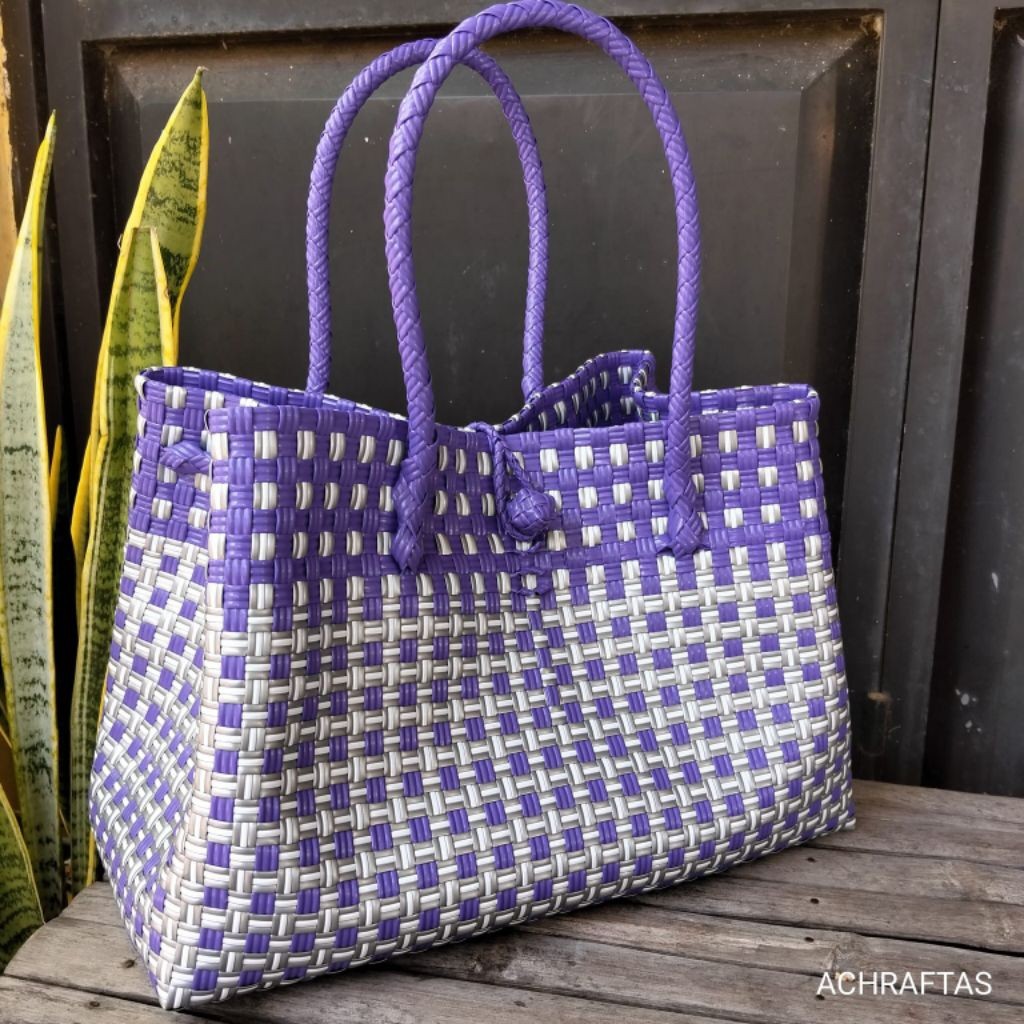 ReadyTas Anyaman Handmade Premium Jali Jali Size XXL Model Patty atau Pendek/ Tas Anyaman Viral / Ta