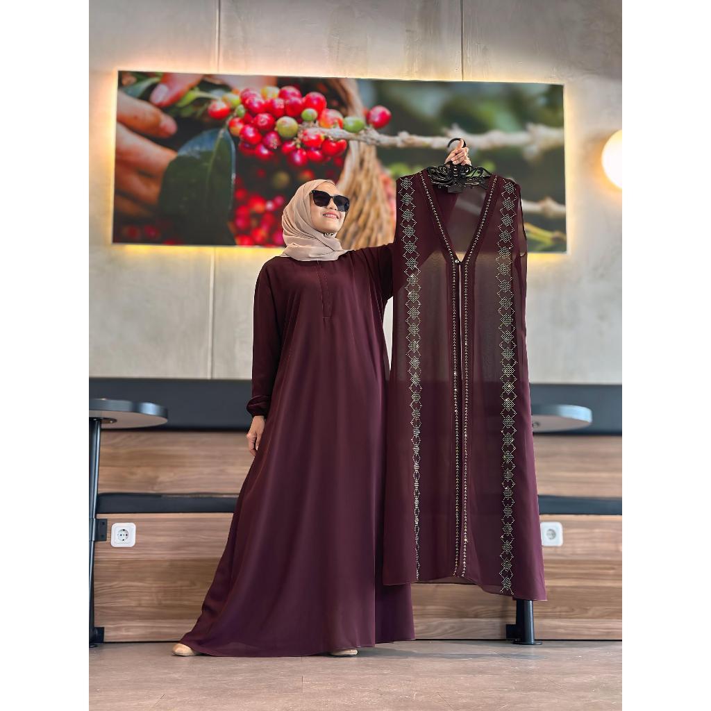 Gamis Lebaran 2025 NAZWA Dress - Ceruty Babydoll Premium x Nella's Style By Refi Collection