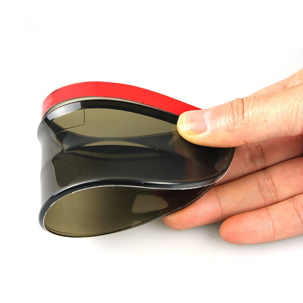 2pcs Car Rear View Side Mirror Rain Board Universal Rearview Mirror Rain Shield Cover Flexible PVC A
