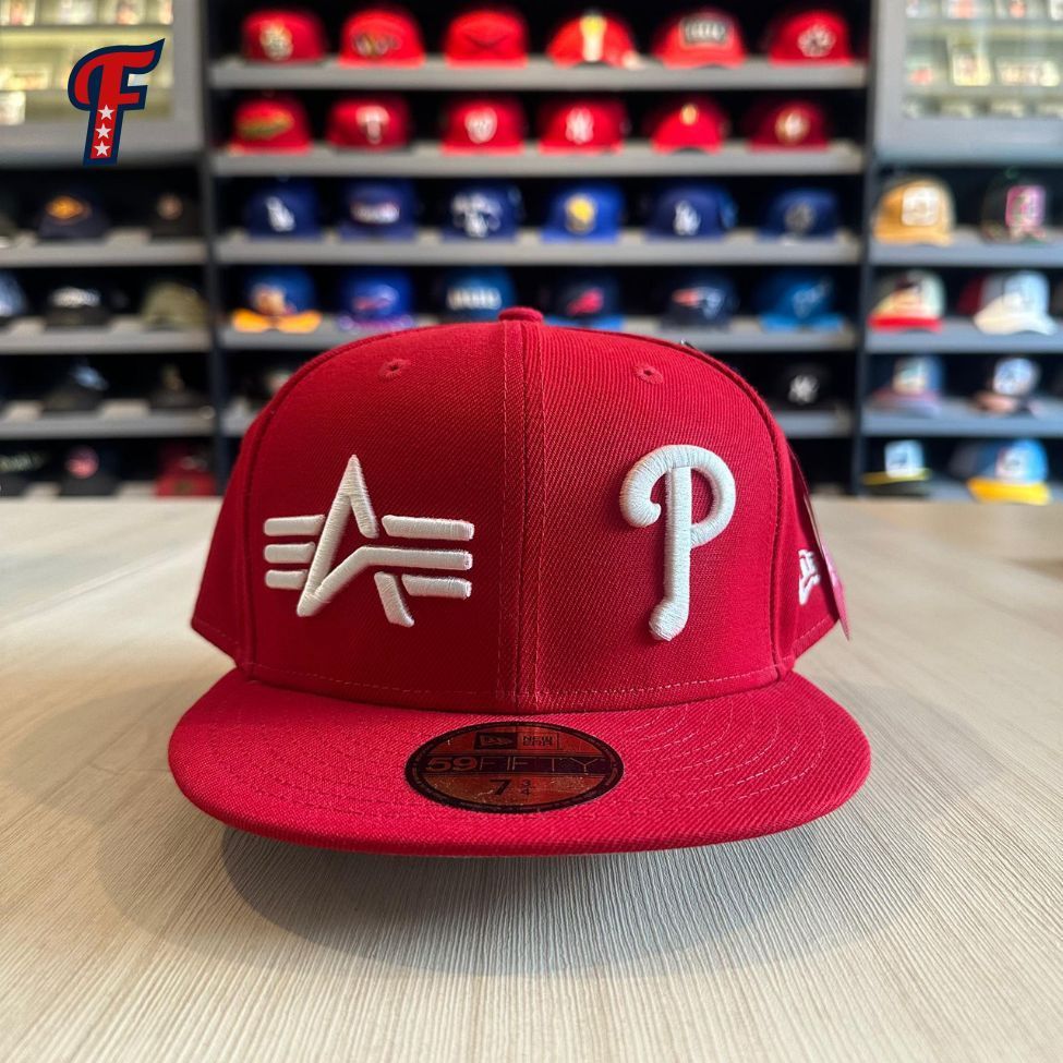 Topi New Era x Alpha Industries Philadelphia Phillies Collab 59FIFTY Fitted Hat Original