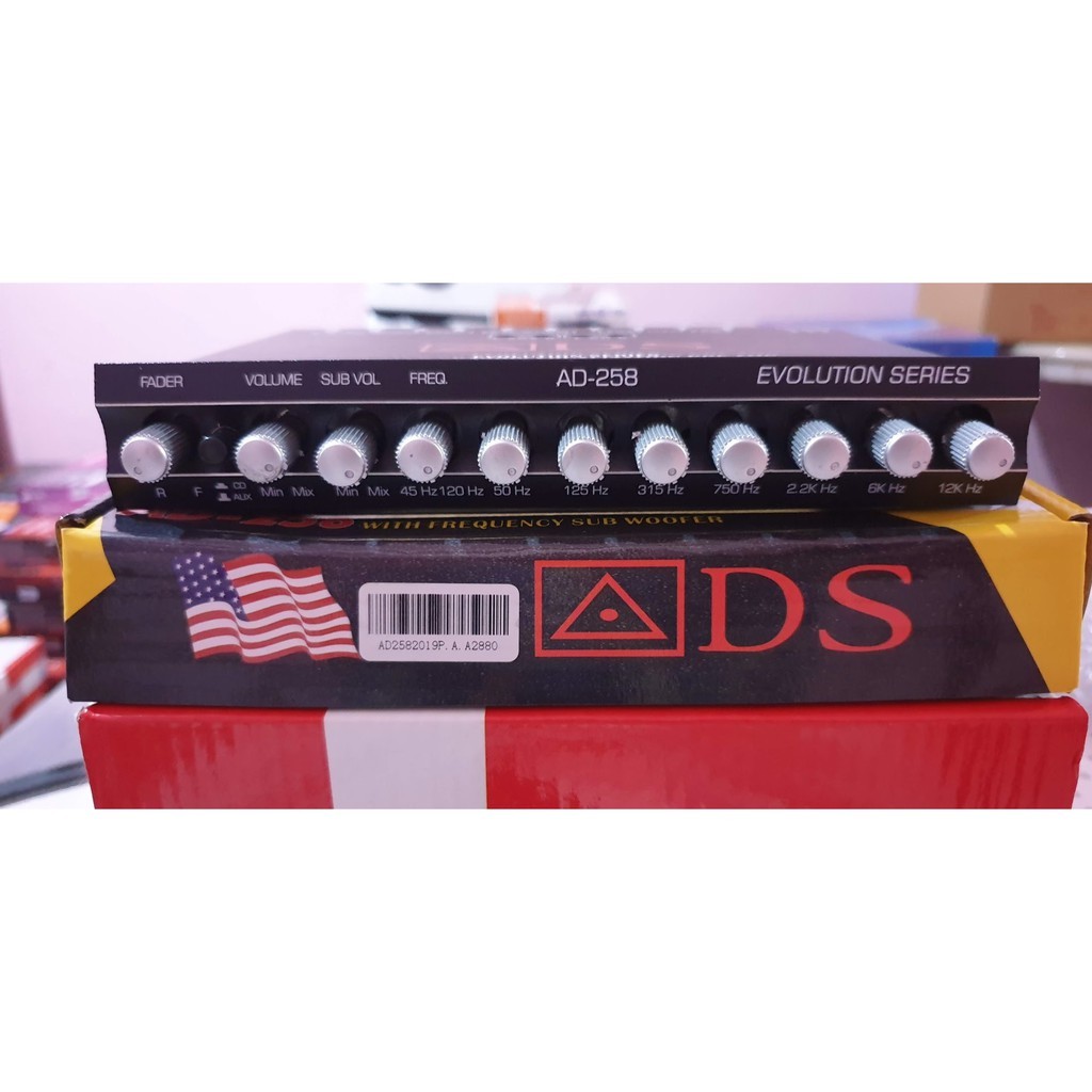 PREAMP/PARAMETRIC ADS AD-258 COMPLETE FREQUENSI