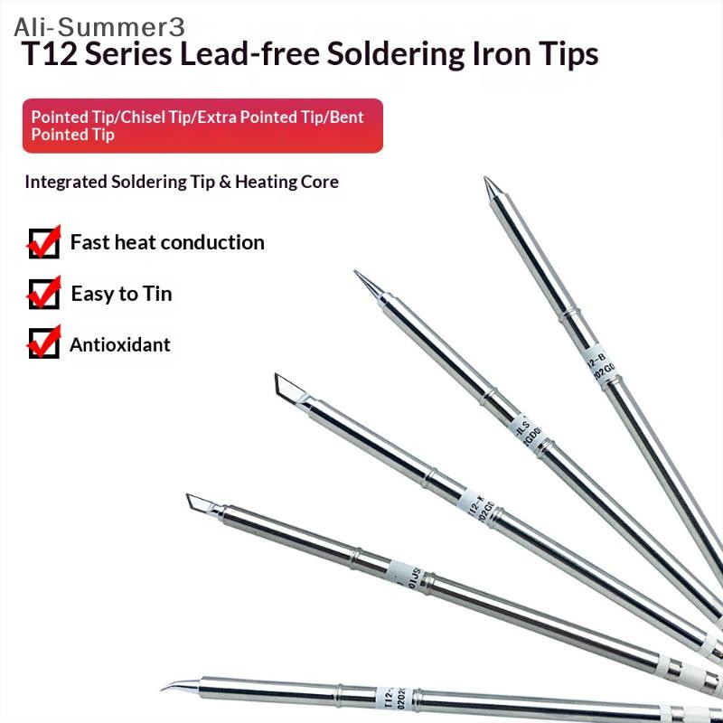 T12 I ILS J02 JL02 K KU Soldering Iron Tips For Hakko Fx951 Y T12 Electric Soldering Iron Soldering 