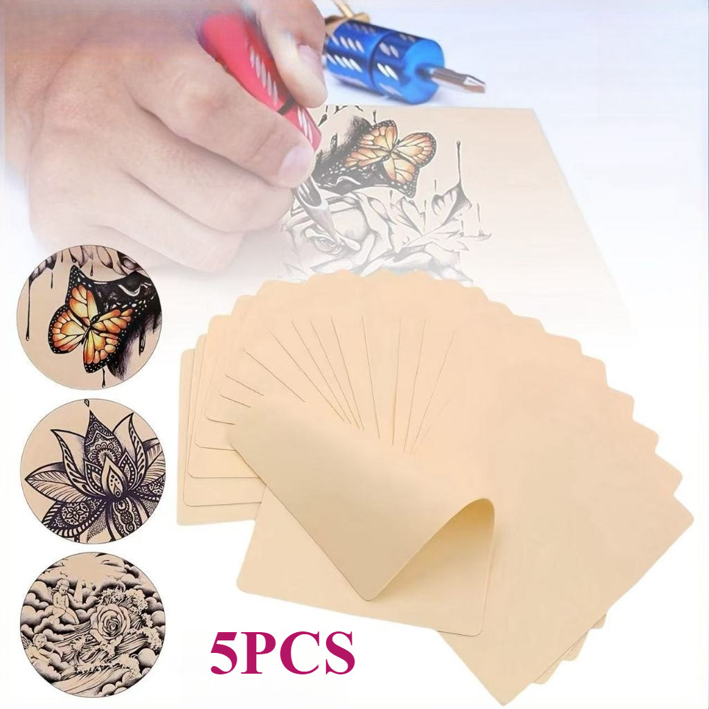 Kulit Latihan Sulam 5pcs Skin Practice Polos Kulit Sintetis Untuk Belajar Sulam Kulit Latihan Tato